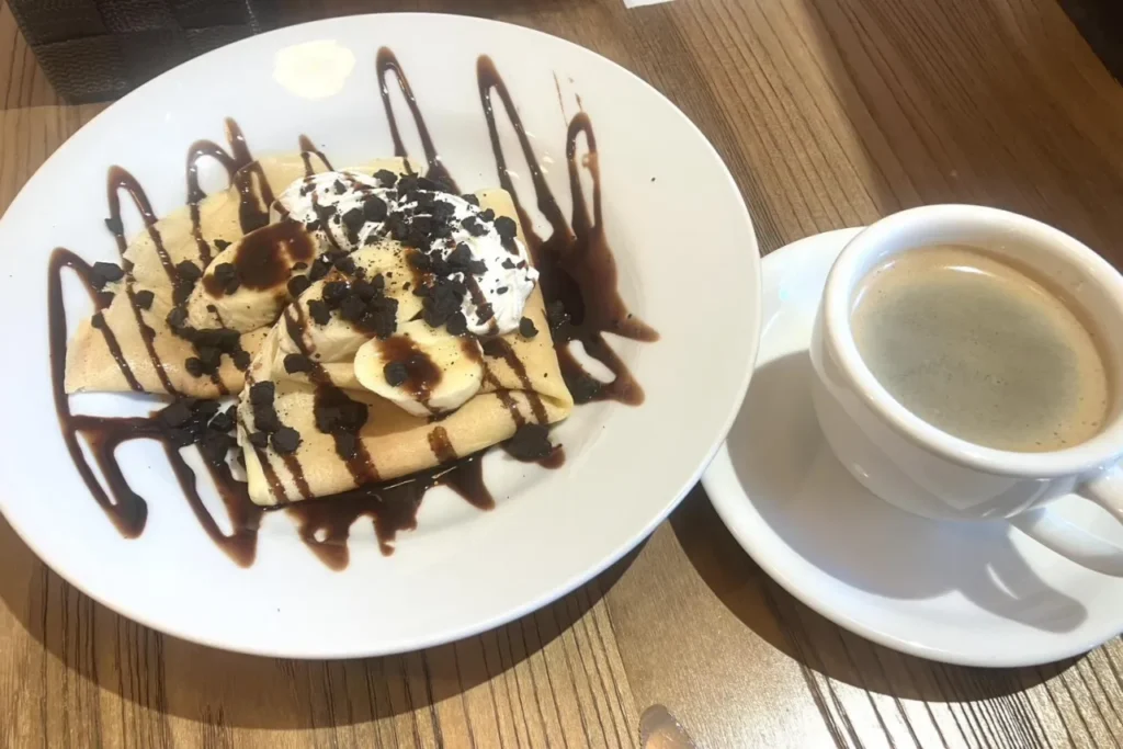カフェソプラのチョコバナナクレープ