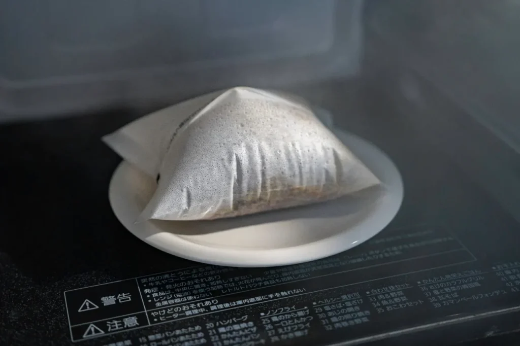 冷凍紙包みはレンジでチンするだけ