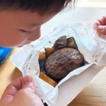 冷凍紙包みを開封する様子