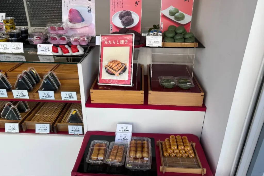 和菓子もずらり