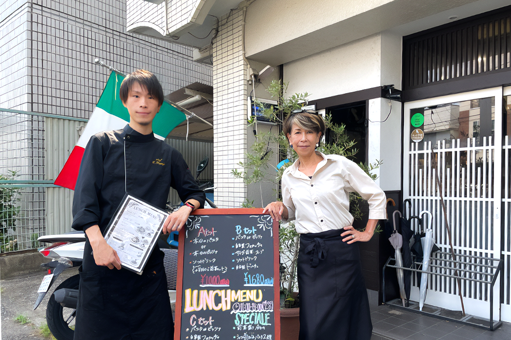 ALLA・CONTADINAオーナー上条さんとスタッフの方