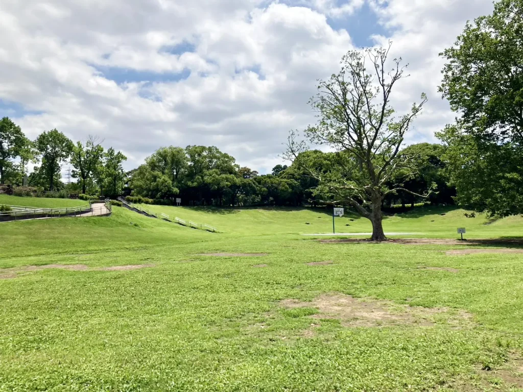 岸根公園の広場