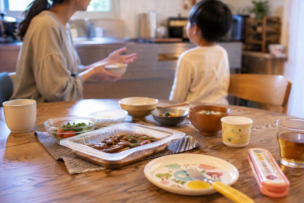 YYキッチンのサービスを利用して子どもとの対話が増えた様子