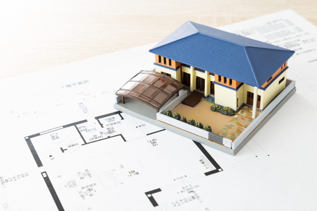 もらい火による建て替え図